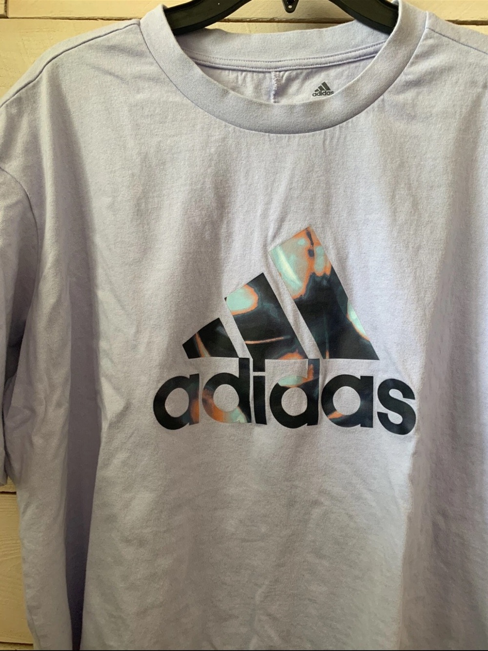 adidas Women's Lavender Logo Crop T-Shirt sz 1XL - Picture 4 of 6